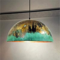 Oxidierte Kupferkuppel Pendelleuchte - Grüne Patina Hängende Küchenlampe Für Den Modernen Bauernhausstil Oxidierte Kupferkuppel Pendelleuchte - Grüne Patina Hängende Küchenlampe Für Den Modernen Bauernhausstil von KeshBazzar