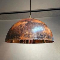 Rustikale Pendelleuchte Für Kücheninsel - Oxidierte Kupferkuppel-Deckenleuchten-Befestigung Rustikale Pendelleuchte Für Kücheninsel - Oxidierte Kupferkuppel-Deckenleuchten-Befestigung von KeshBazzar