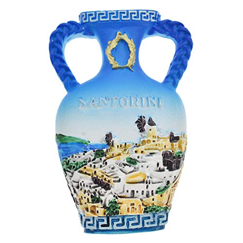 Kesheng Santorini Griechenland Kühlschrankmagnet, Vasen-Form, für Zuhause, Küche, Dekoration von Kesheng
