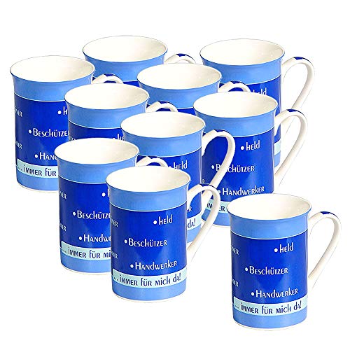 10er SET KESPER 45019 Becher PAPA 250 ml/Kaffeebecher von Kesper