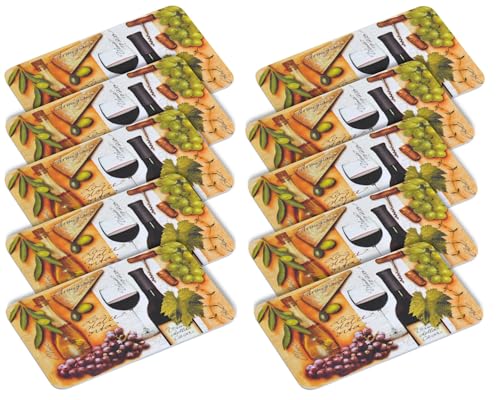 10er SET Kesper 31211 Frühstücksbrettchen ITALIEN aus Melamin/Stullenbrett/Brotbrett von Kesper