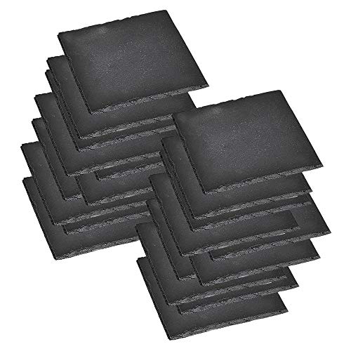 10er Set KESPER 38110 Untersetzer aus Schiefer 13 x 13 cm, 2er Pack/Glasuntersetzer von Kesper