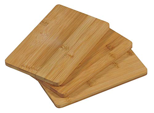 3 Stück Kesper Schneidbrettchen, Brotzeitbrett, Frühstücksbrettchen, aus FSC®-Bambus, Maße: ca. 220 x 140 x 10 mm von Kesper