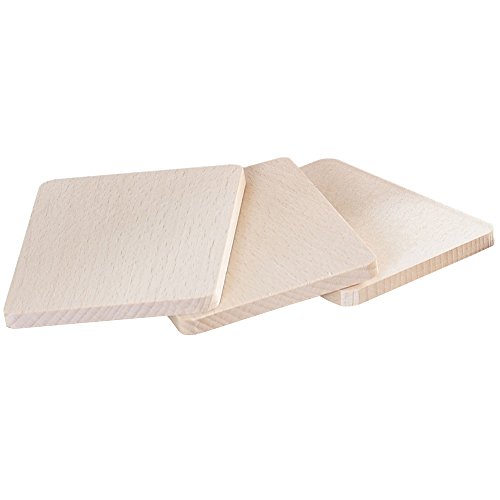 8er Pack Raclette - Brettchen 10 x 8 cm aus Buche/Kesper/Untersetzer/Holzbrettchen/Raclettebrettchen von Kesper