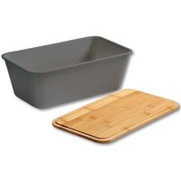 Brotbox, Kunststoff (PP), grau, FSC von Kesper