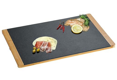 Kesper Buffetplatte 45x30x1,5cm Schiefer u. Bam von Kesper