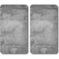 Multi-Glasschneideplatte 2er-Set Beton-Optik, 50 x 28 cm von Kesper