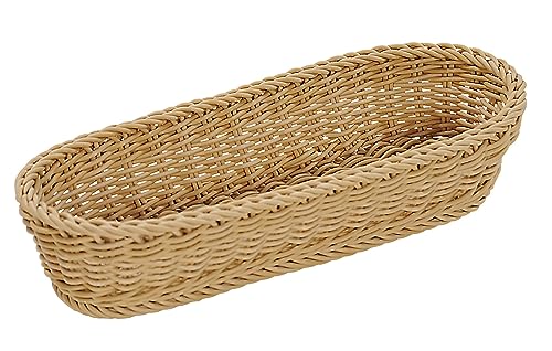 Kesper 17848 Baguette-Korb, Kunststoffgeflecht, Maße - 42 x 13.5 x 7 cm von Kesper