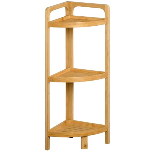KESPER 19439 Eckregal mit 3 Ablagen, Bambus, FSC KESPER 19439 Eckregal mit 3 Ablagen, Bambus, FSC von Kesper
