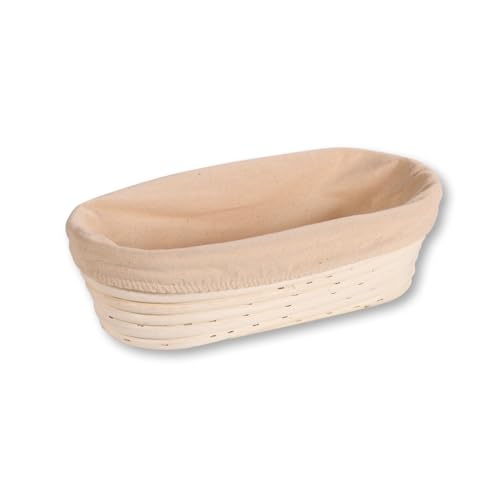KESPER | Gärkörbchen, Material: Rattan, Textilfutter (abnehmbar), Maße: 28 x 15 x 8 cm, Farbe: Natur | 19632 von Kesper