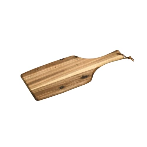 KESPER 28197 Schneid- u. Servierbrett 42 x 17 cm aus Akazienholz mit Griff und Schlaufe/Schneidbrett von Kesper