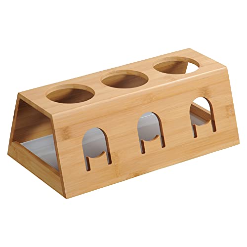 KESPER | Flaschenhalter, Material: Bambus, Kunststoff, Maße: B 32 x H 12 x T 17,5 cm, Farbe: Braun, Weiß | 58650 13 von Kesper