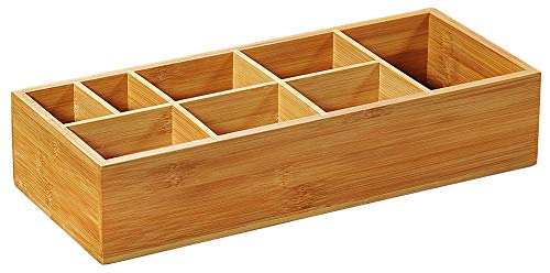 KESPER 70855 Aufbewahrungsbox mit 8 Fächern aus FSC-zertifiziertem Bambus/Grillbox/Buffet-Box von Kesper