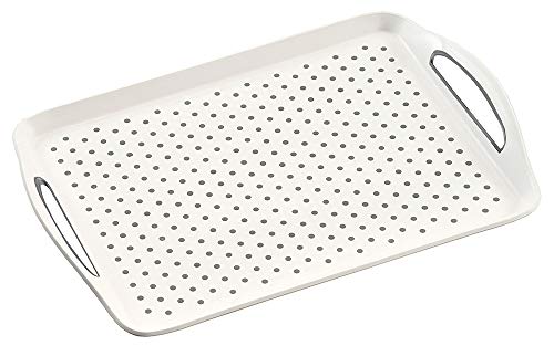 Kesper 77200 Serviertablett aus Kunststoff, weiß/Tablett/Frühstückstablett von Kesper