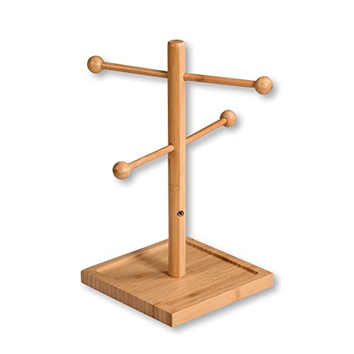 Kesper | Brez'n- und Wurstständer, 6-armig, Material: Bambus, Maße: 20 x 20 cm/Höhe: 37 cm, Farbe: Braun | 58614 von Kesper