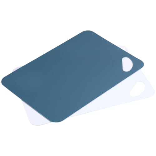 KESPER | Flexible Schneidunterlage (Anti-Rutsch) - 2er Set, Material: Kunststoff (PP), Maße: 30 x 21 x 0,2 cm, Farbe: Weiß, Blau | 30553 von Kesper