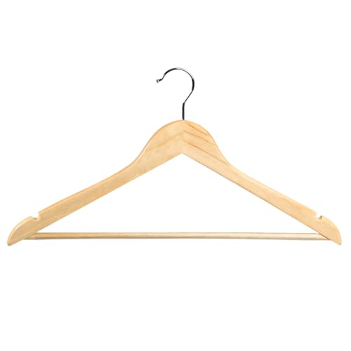 KESPER | Formkleiderbügel - 12er Pack, Material: Lotusholz, Metall, Maße: 44,5 cm breit, Farbe: Braun, Natur | 67137 von Kesper