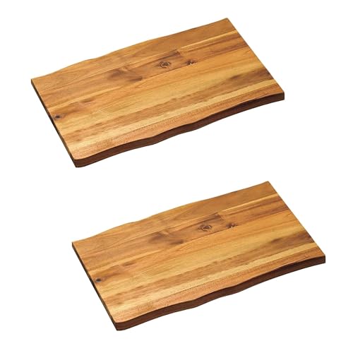 KESPER | Schneid- und Servierbrett | 2er Pack | Akazienholz | 45 x 27 x 2 cm | ideal zum servieren von Speisen KESPER | Schneid- und Servierbrett | 2er Pack | Akazienholz | 45 x 27 x 2 cm | ideal zum servieren von Speisen von Kesper