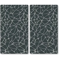 KESPER Schneide- und Abdeckplatte "Multi-Glasschneideplatte, 2er, Mosaikoptik", (Set, 2 tlg.), zum Schneiden und Abdecken von Kesper