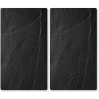 KESPER Schneide- und Abdeckplatte "Multi-Glasschneideplatte, 2er, Schiefer", (Set, 2 tlg.), zum Schneiden und Abdecken von Kesper