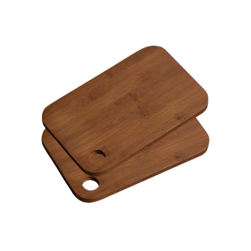 KESPER - Schneidebretter - 2er-Set - 23×15×1 cm - FSC®-Bambus - mit Aufhängeloch - robust & messerschonend - 59311 von Kesper