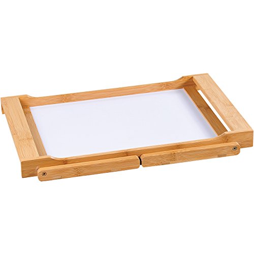 KESPER Tablett mit Klappfüßen, Bambus, Braun, 54.5 x 33 x 23 cm von Kesper