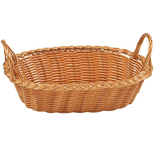 Kesper 17836 Brotkorb mit Griff aus Kunststoffgeflecht, 29 x 18 x 13 cm, braun Kesper 17836 Brotkorb mit Griff aus Kunststoffgeflecht, 29 x 18 x 13 cm, braun von Kesper