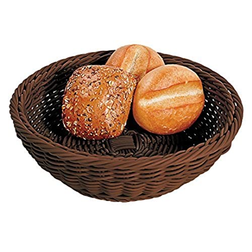 Kesper 19820 Brot- und Obstkorb, rund, Kunststoffgeflecht, Maße - ø 28.5 cm, Höhe - 9 cm von Kesper