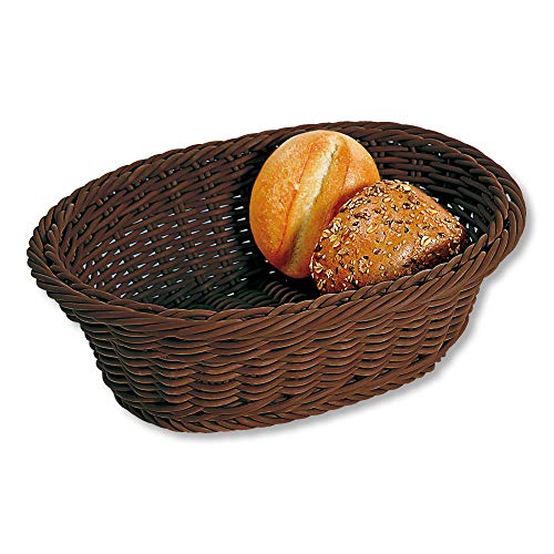 Kesper 19821 Brot- und Obstkorb, oval, Kunststoffgeflecht, Maße - 32.5 x 24 cm, Höhe - 11 cm von Kesper