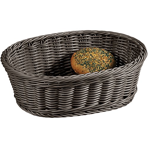 Kesper 19826 Brot- Obstkorb oval, 29,5 x 23 x 9,5 cm, grau von Kesper