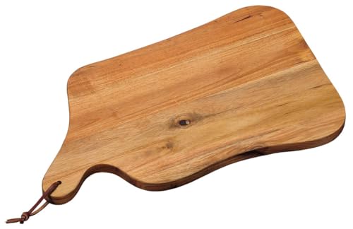 KESPER | Schneid- und Servierbrett, Material: Akazienholz, Maße: 42,5 x 25 x 1,5 cm, Farbe: Braun, Natur | 28612 von Kesper