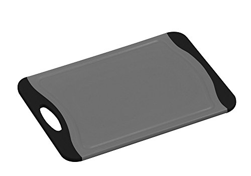 Kesper 30876 Tranchierbrett antibakteriell 36,5 x 25 x 0,9 cm, grau von Kesper