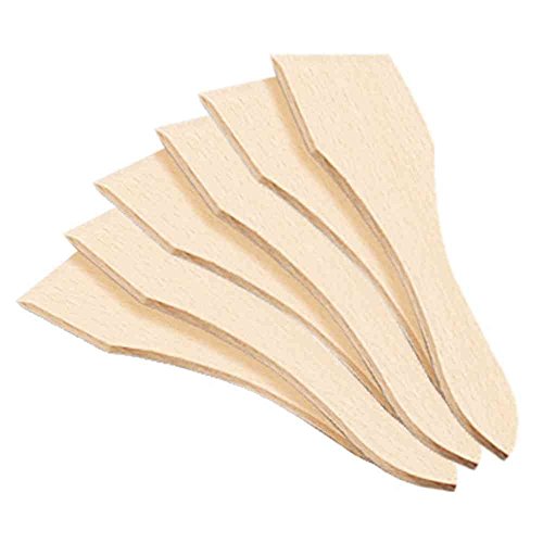 Raclette - Spachtel im 6er Set aus Buche / Kesper / Racletteschieber / Racletteschaber / Raclettespachtel von Kesper