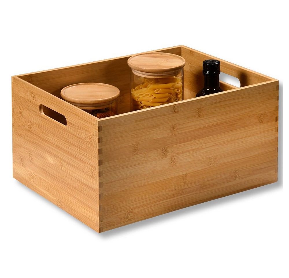 Kesper Aufbewahrungsbox, Aufbewahrungsbox Bambus, FSC, mit Stapelleiste, 38,5 x 28,5 x 20 cm Kesper Aufbewahrungsbox, Aufbewahrungsbox Bambus, FSC, mit Stapelleiste, 38,5 x 28,5 x 20 cm von Kesper