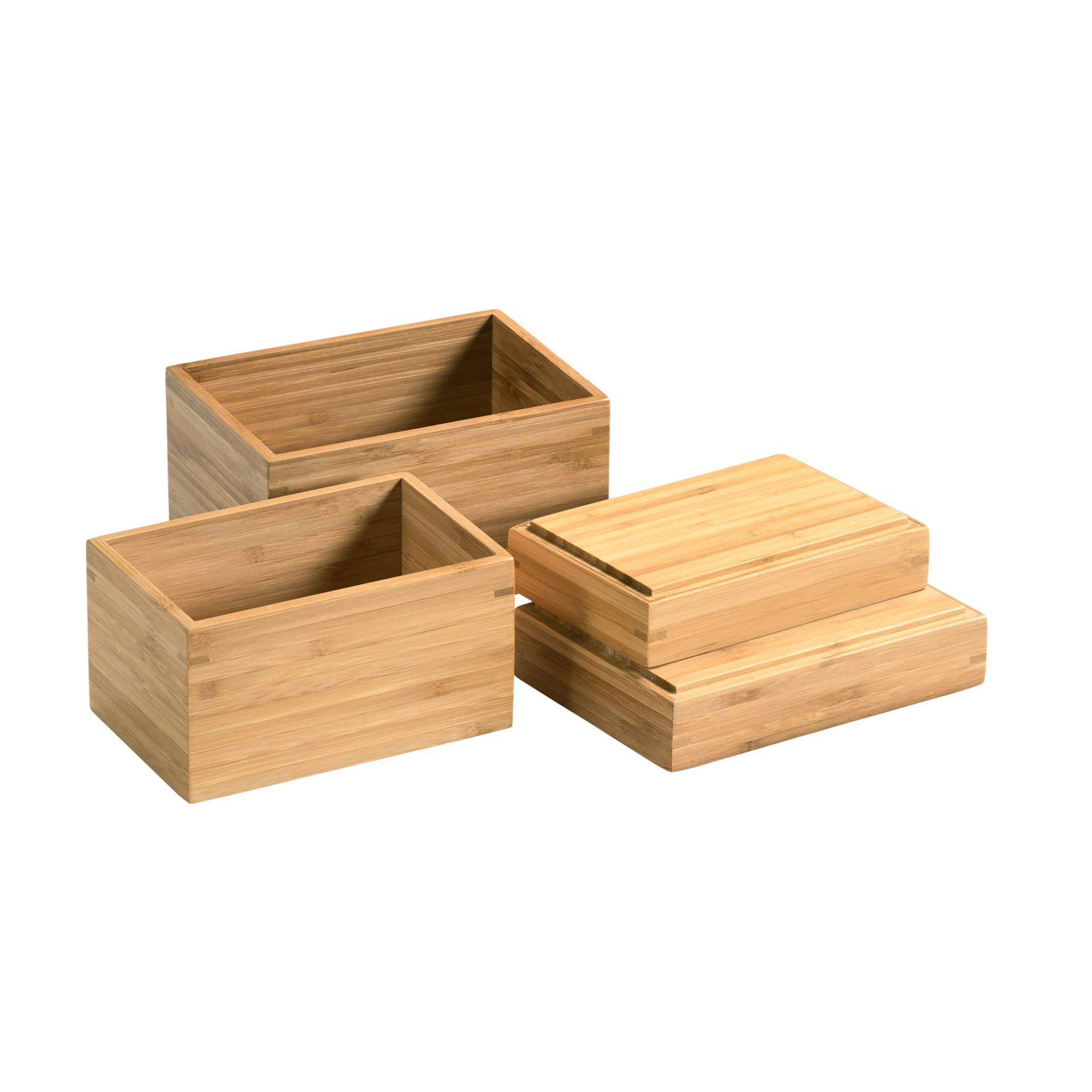 Kesper Aufbewahrungsboxen Bambus 4er-Set von Kesper