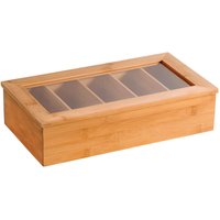 Bambus Teebox mit 5 Fächern von Kesper