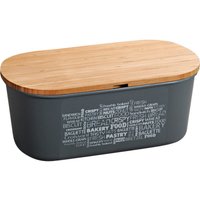 Kesper Brotbox grau Bambus B/H/L: ca. 18x14x34 cm von Kesper