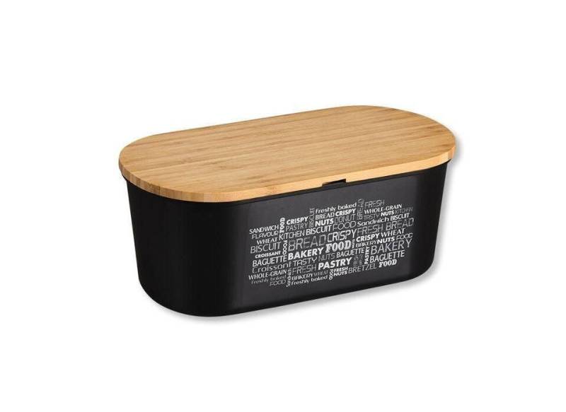 Kesper Brotkasten Brotbox 38502, Kunststoff (PET), Bambus, 2-in-1: Deckel als Schneidebrett von Kesper