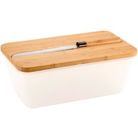 Kesper - Brotkasten mit Bambusdeckel und Brotmesser, 35 x 20 cm Kesper - Brotkasten mit Bambusdeckel und Brotmesser, 35 x 20 cm von Kesper