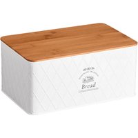 Kesper Brotkasten weiß Metall B/H/L: ca. 18x13x28 cm von Kesper