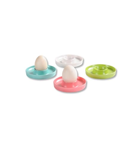 Kesper,41165, Eierbecher Beige/Blau/Grün/Pink von Kesper