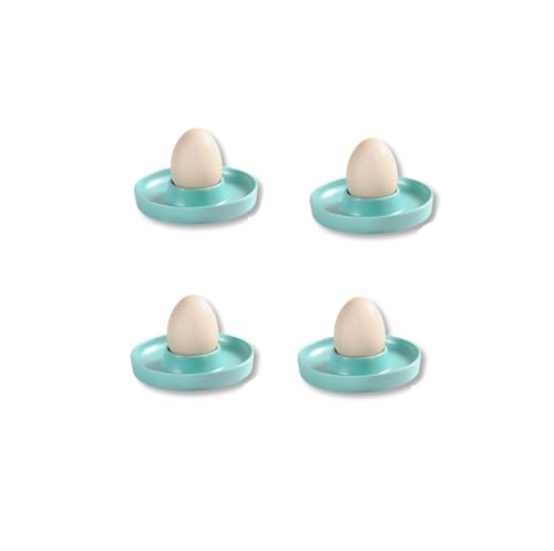 Kesper | Eierbecher, 4er Pack, Material: ø 10 x H 2 cm, Melamin, Maße: cm, Farbe: Blau | Der ideale Frühstücksbegleiter von Kesper