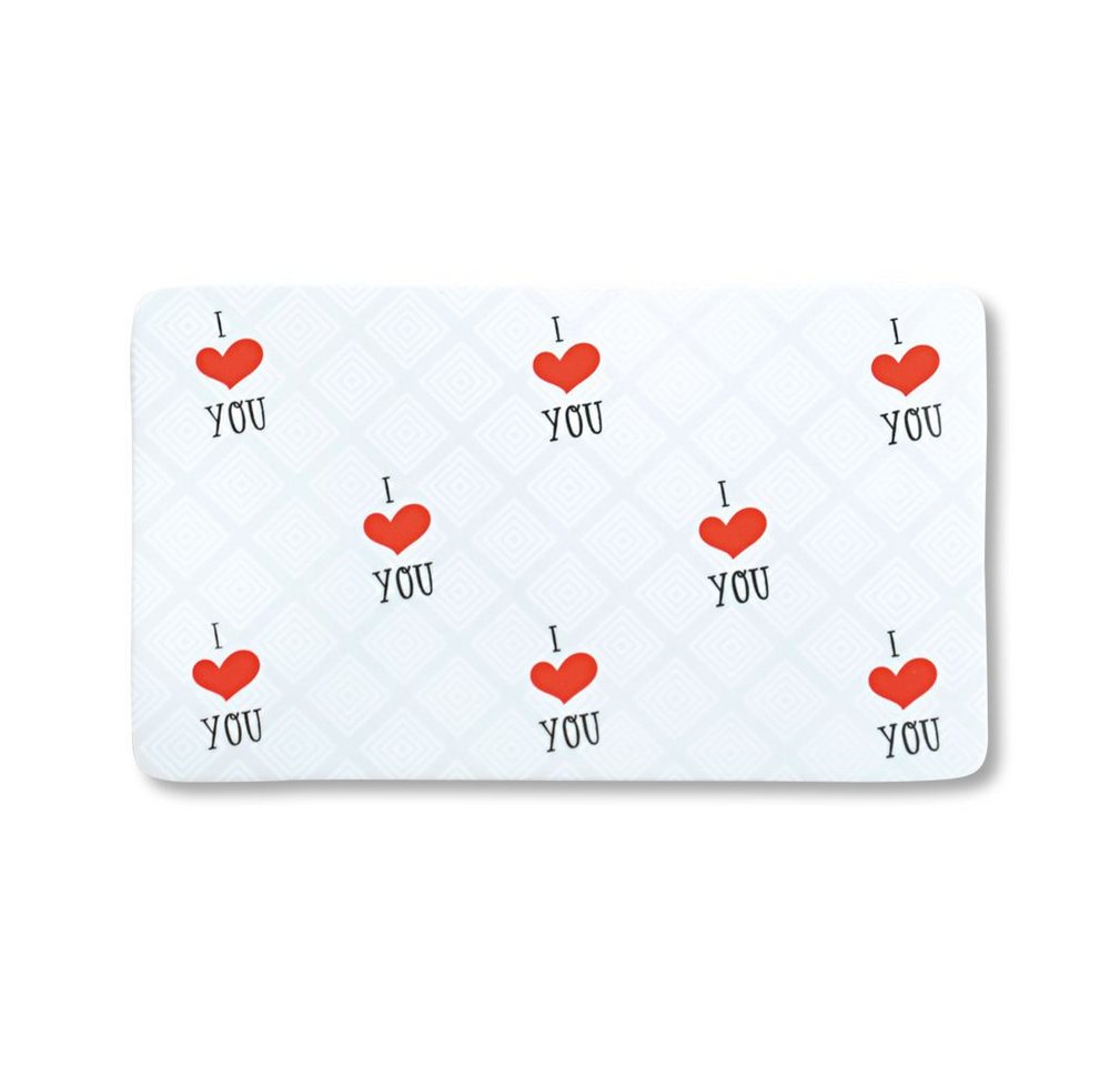 Kesper Frühstücksbrett, Melamin, (Set, 1-St), Dekor-Frühstücksbrettchen I love you 23 x 14 cm von Kesper