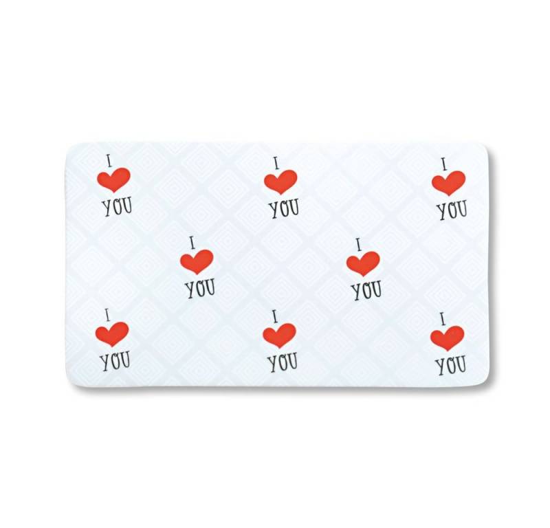 Kesper Frühstücksbrett, Melamin, (Set, 1-St), Dekor-Frühstücksbrettchen I love you 23 x 14 cm von Kesper