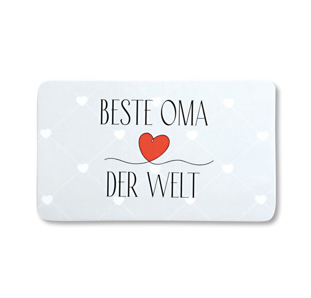 Kesper Frühstücksbrett, Melamin, (Set, 2-St), Dekor-Frühstücksbrettchen Beste Oma der Welt 23 x 14 cm von Kesper