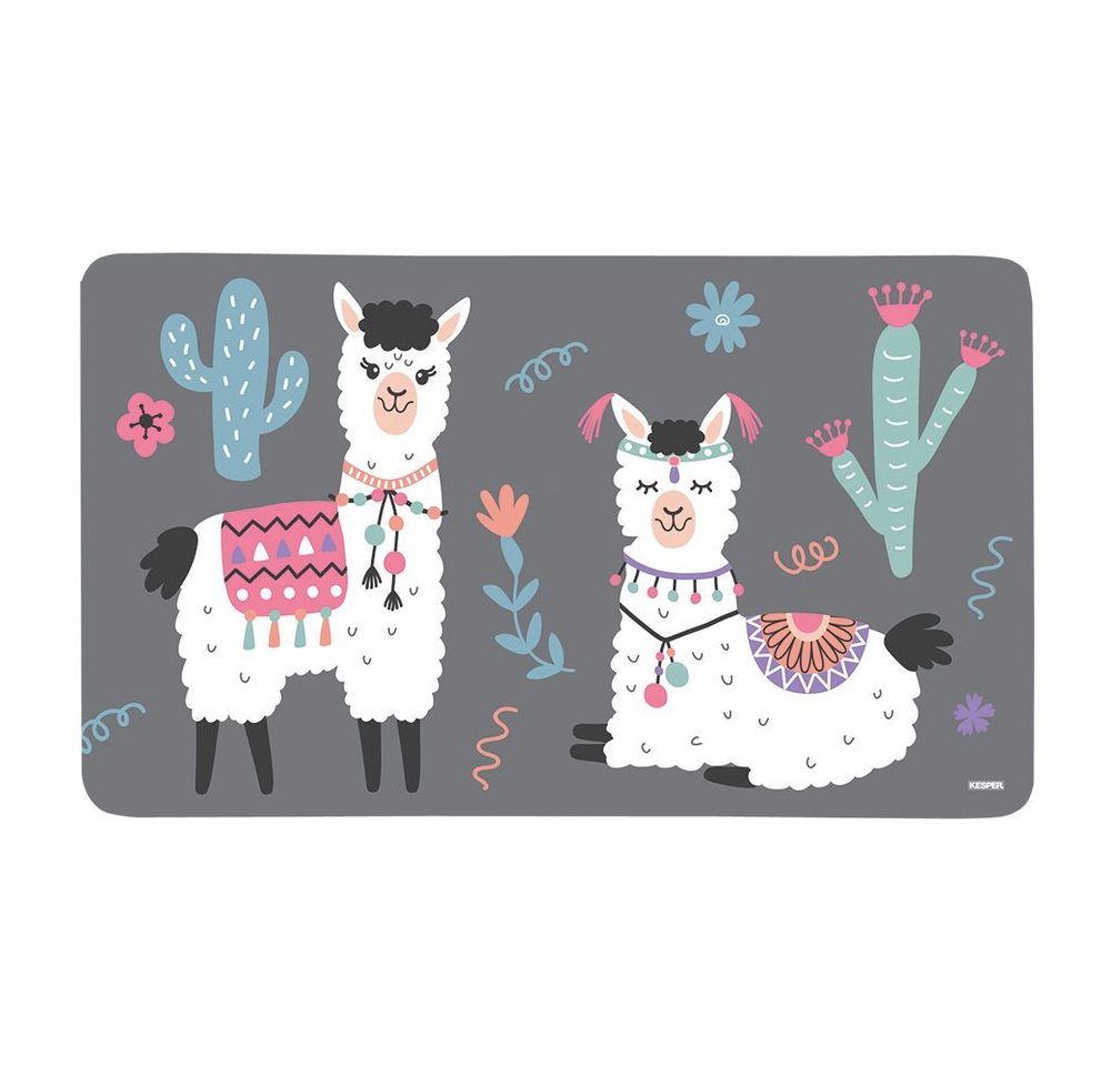 Kesper Frühstücksbrett, Melamin, (Set, 4-St), Dekor-Frühstücksbrettchen Lama 23 x 14 cm von Kesper