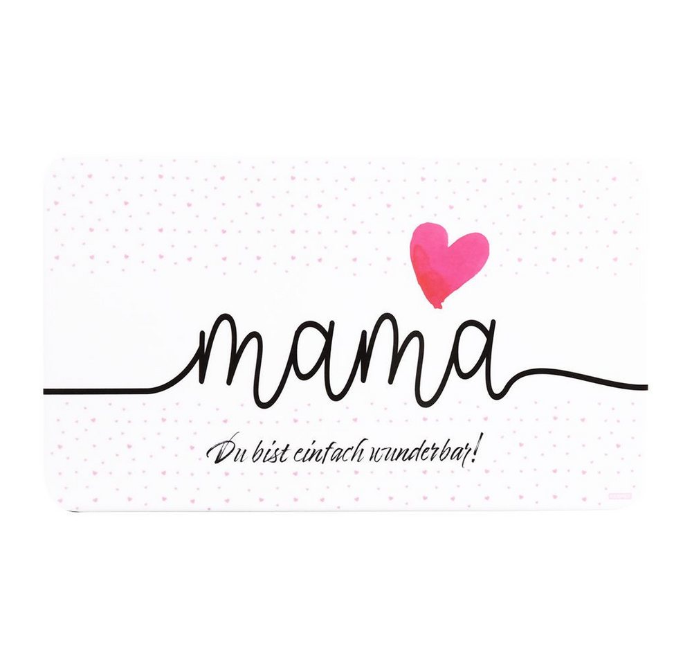 Kesper Frühstücksbrett, Melamin, (Set, 4-St), Dekor-Frühstücksbrettchen Mama 23 x 14 cm von Kesper