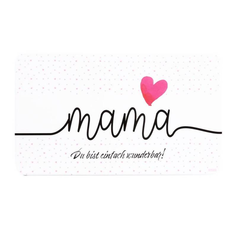 Kesper Frühstücksbrett, Melamin, (Set, 4-St), Dekor-Frühstücksbrettchen Mama 23 x 14 cm von Kesper