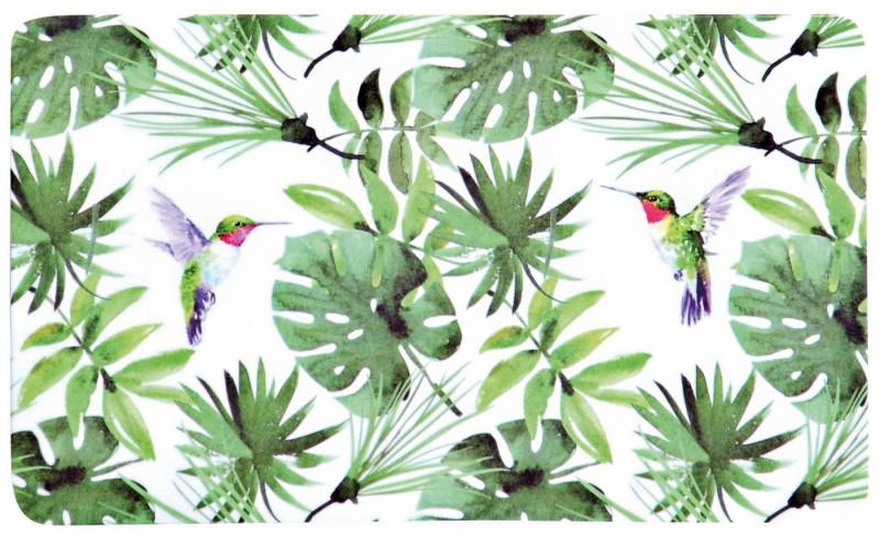 Kesper Frühstücksbrett, Melamin, (Set, 4-St), Dekor-Frühstücksbrettchen Tropical 23 x 14 cm von Kesper