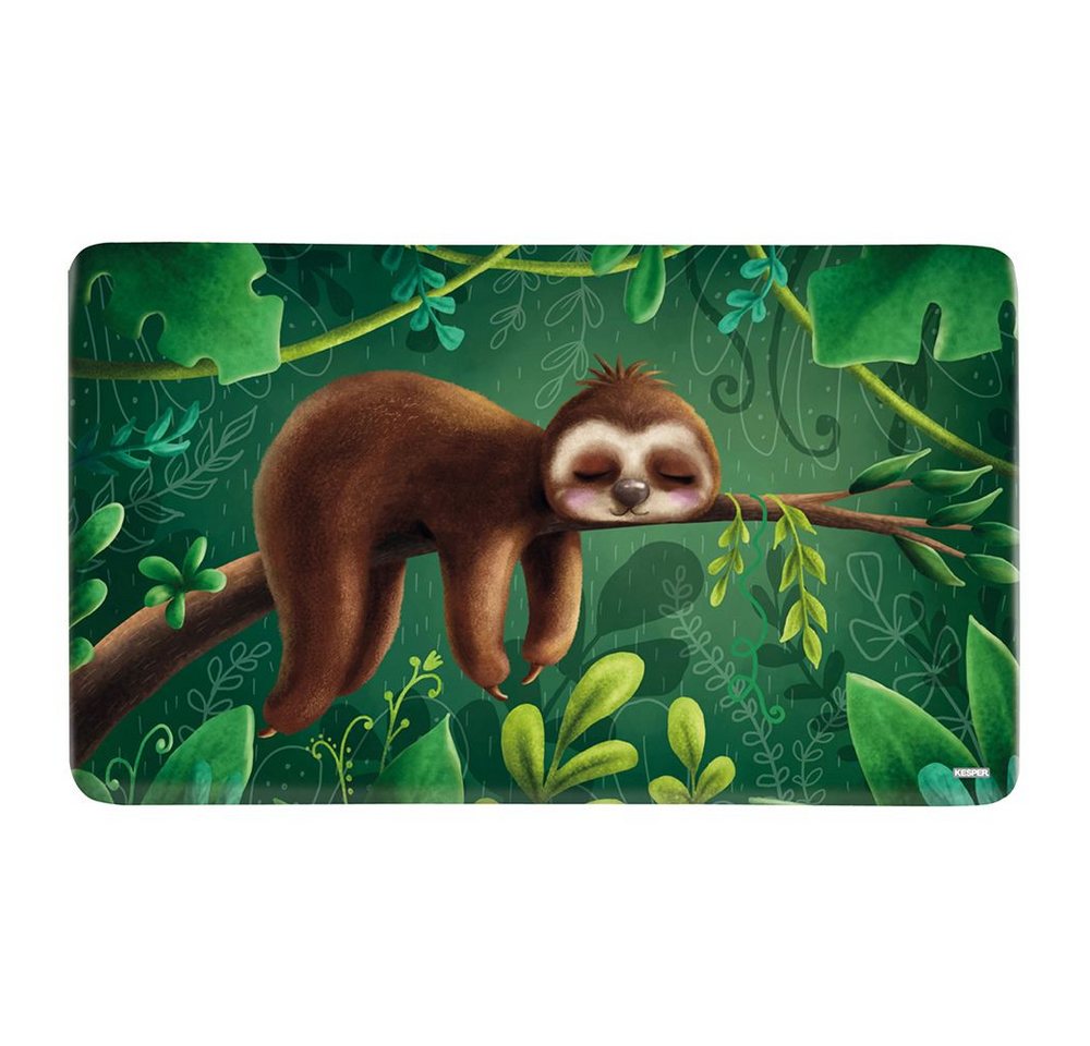 Kesper Frühstücksbrett, Melamin, (Set, 6-St), Dekor-Frühstücksbrettchen Faultier 23 x 14 cm von Kesper